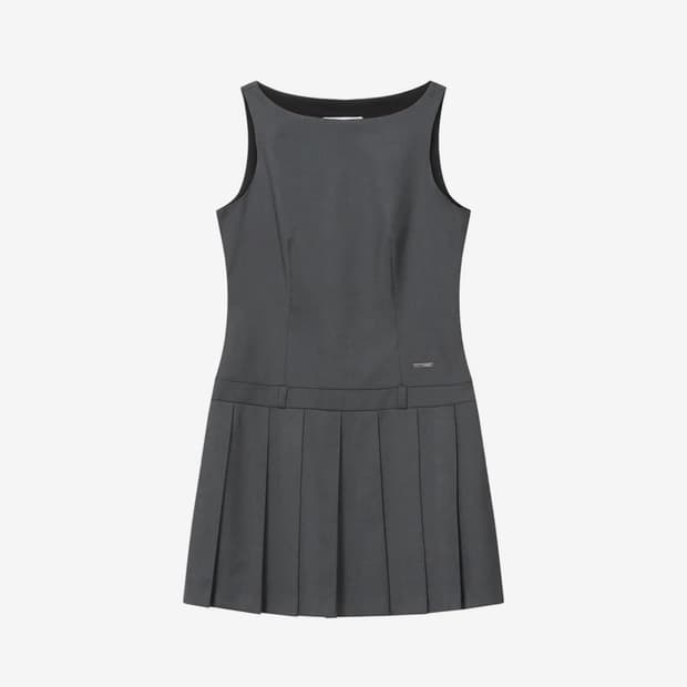 Slash button flare one piece BLACK | 후루츠패밀리