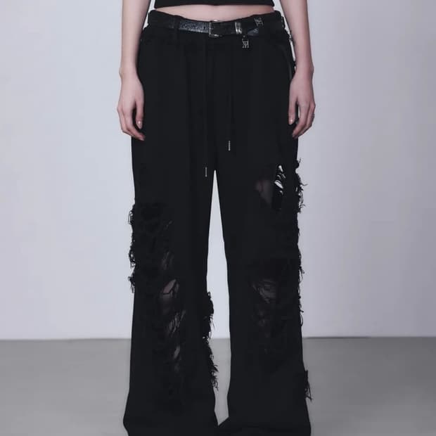 미세키서울 Pocket cargo bootscut pants BLACK | 후루츠패밀리