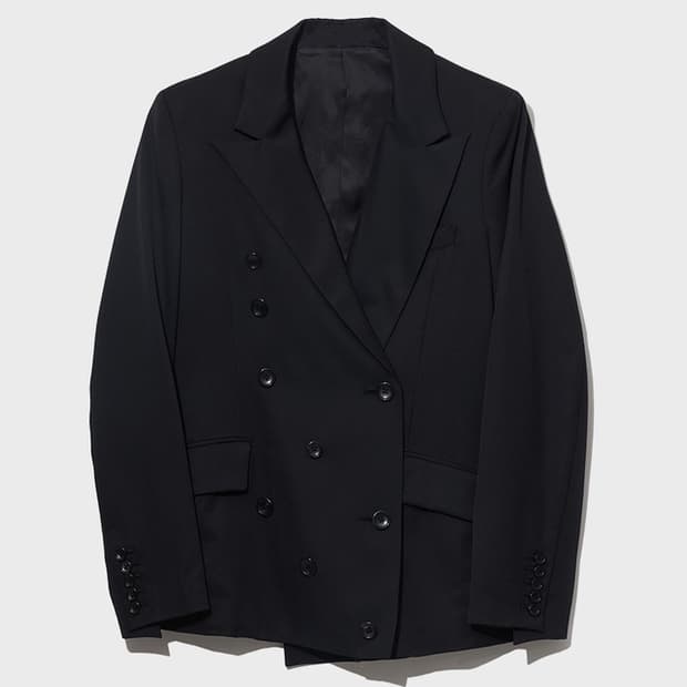 M) stussy stitch stripe double blazer | 후루츠패밀리