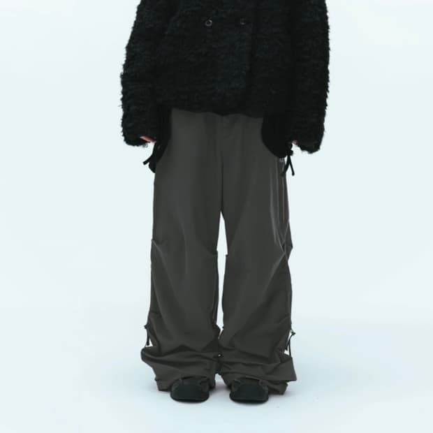 Coyseio (coyseio )STRAP LINE PANTS GREY