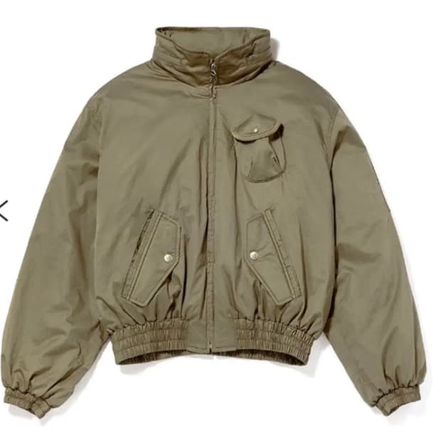 Open Yy Faux fur zipper hood ma1 (gray) | 후루츠패밀리