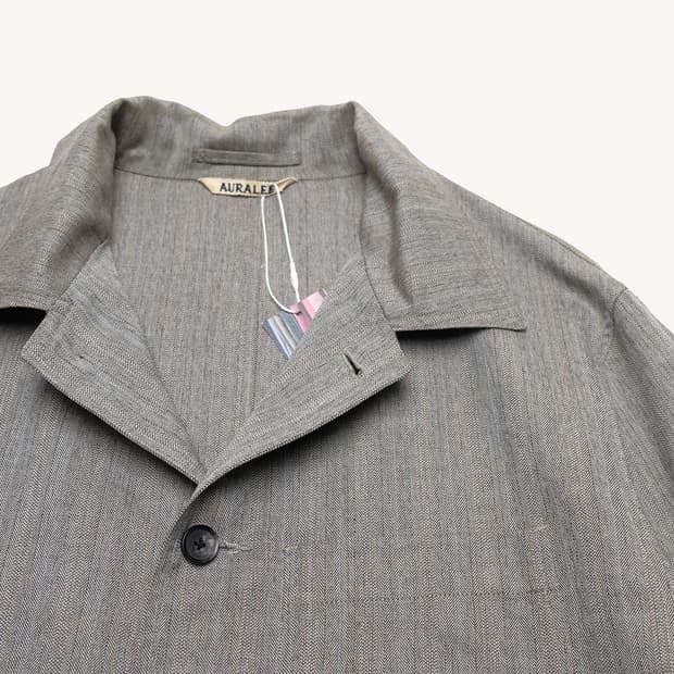 カバーオール AURALEE WOOL SILK HERRINGBONE COVERALL wool silk herringbone coverall | 후루츠패밀리