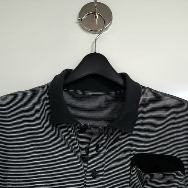 Dior homme 08ss stripe polo | 후루츠패밀리