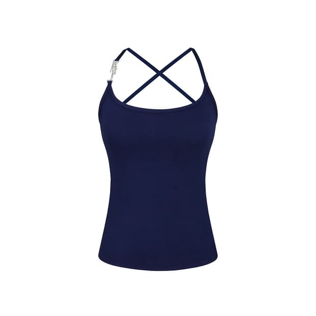 카시코 Ribbon Paneled Sleeveless Black | 후루츠패밀리