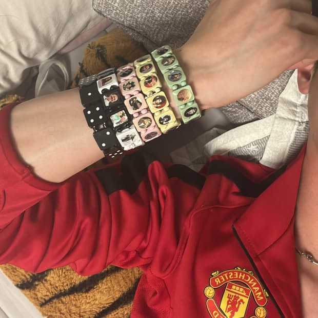 1199 bazo Dice Bracelet - Red & Black | 후루츠패밀리