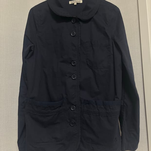 Coyseio RAW EDGE COTTON JACKET NAVY | 후루츠패밀리