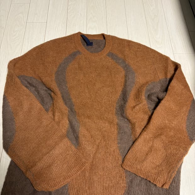 JLAL fw24 Eyre Knit Ryolite Brown Eyre Scarf Blue – _J.L-A.L_