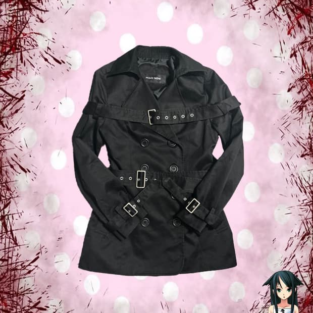 ジャケット・アウター Peace now bondage half coat Peace now bondage half coat | 후루츠패밀리
