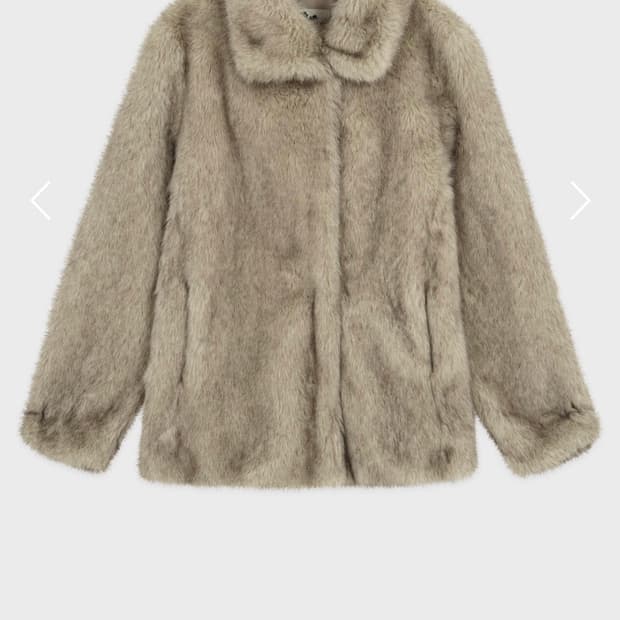 시눈SINOON Heavy Mix Fur Jacket(Ash Brown) | 후루츠패밀리