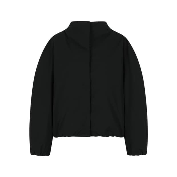 【AMOMENTO】Taffeta Padded Raglan Jumper Amomento Taffeta Padded Jumper Black