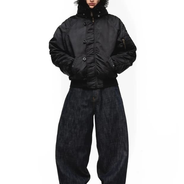 NO FAITH STUDIOS ASTRO FUR BOMBER JACKET | 후루츠패밀리