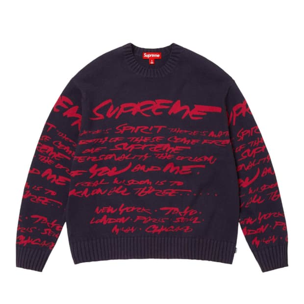 23AW/stussy Fuzzy Lattice Crew | 후루츠패밀리