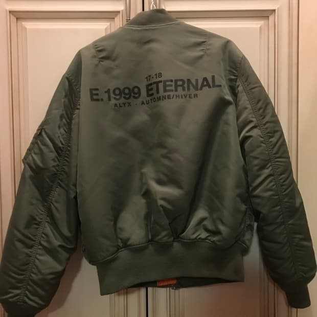 新品 16aw ALYX × ALPHA INDUSTRIES リバーシブル NATURAL ORDER MA-1 BOMBER JACKET XL アリクス ボンバー ジャケット ヴィンテージ加工