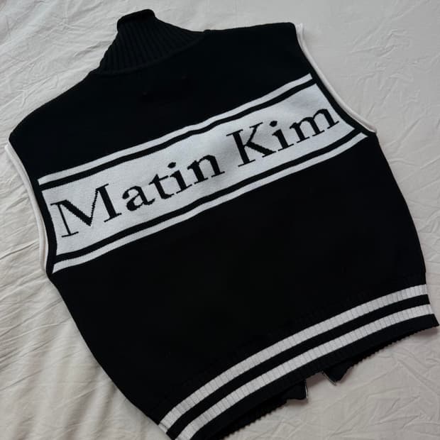 Matinkim SPELL POINT STRIPE KNIT VEST S 마뗑킴(MATIN KIM) SPELL