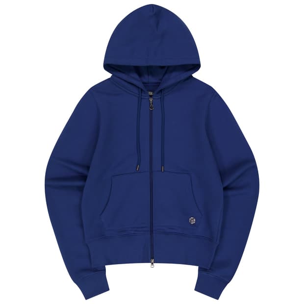 COYSEIO FLOWER POINT ZIP-UP HOODIE NAVY | 후루츠패밀리