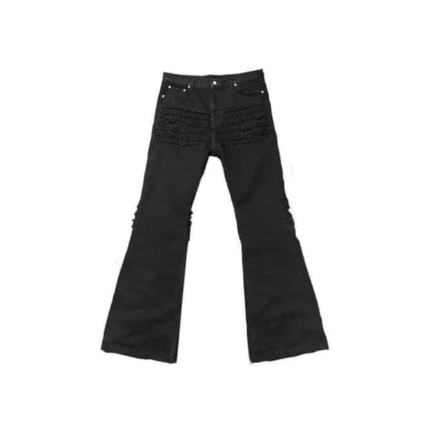 ★OPEN YY★ GATHERED BOOTCUT PANTS OPEN YY