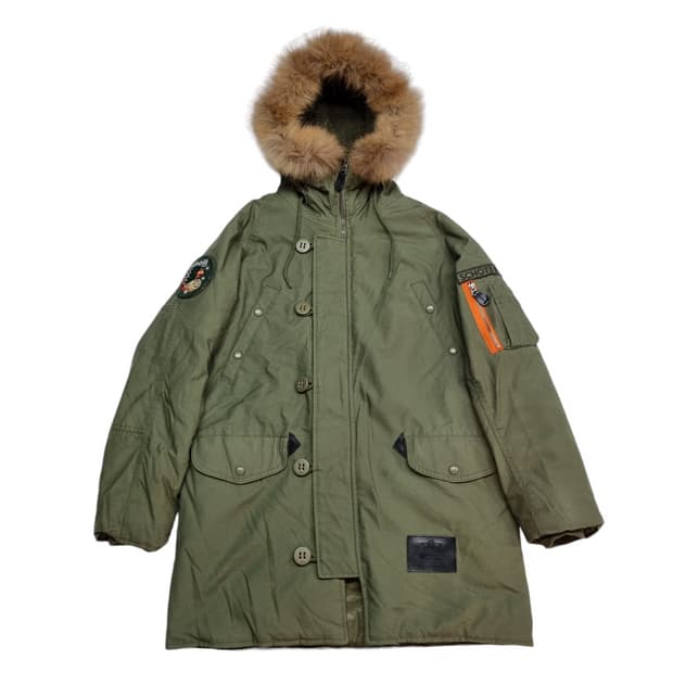 M] 쇼트 Schott NYC N3B 라쿤 파카 | 후루츠패밀리