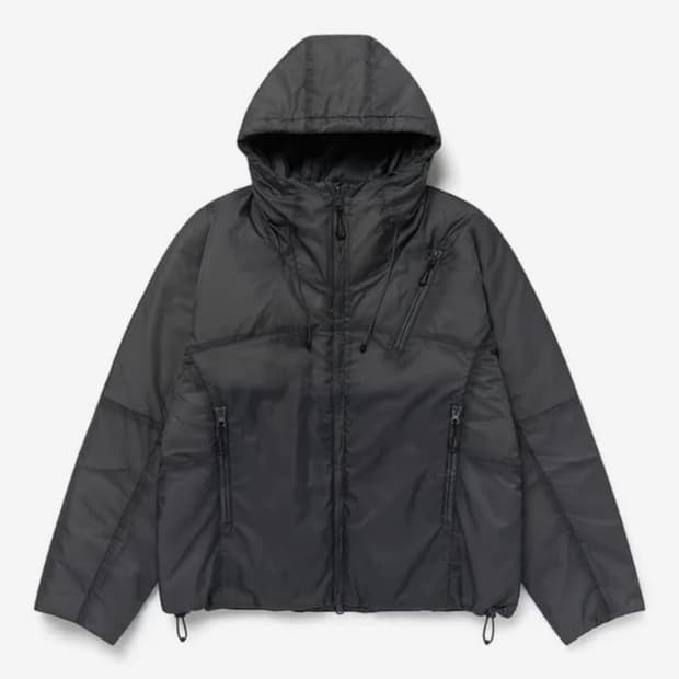 미세키서울 Hoodie double button coat CHARCOAL | 후루츠패밀리