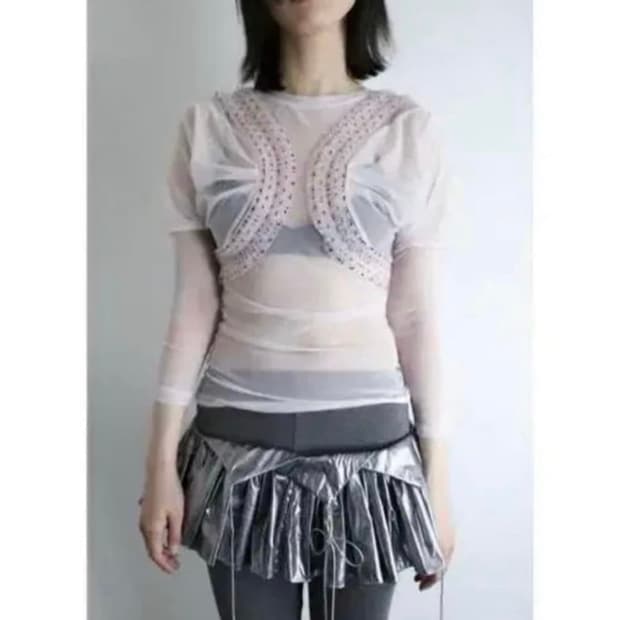 ★fa.er.ie★little strawberry lace top (mint)★韓国送料込 21차☆[F.E.E.S] little strawberry lace top (mint)