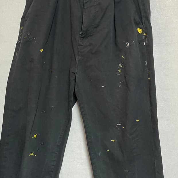 Ancellm stripe wool wide slacks | 후루츠패밀리