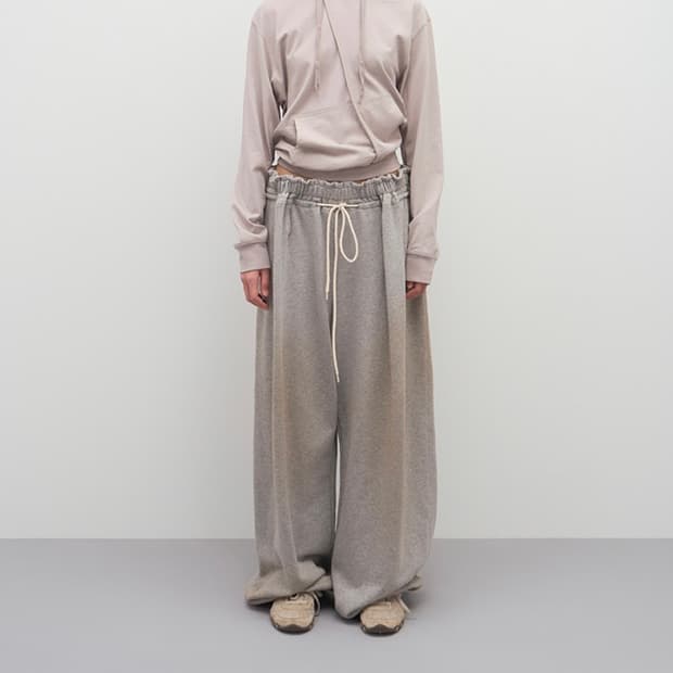 OPEN YY ROLLED WAIST SWEAT CARGO PANTS | 후루츠패밀리