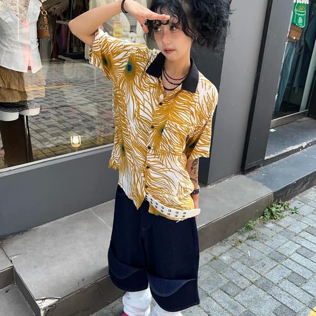 Supreme Peacock Rayon Shirt - 16Ss | 후루츠패밀리