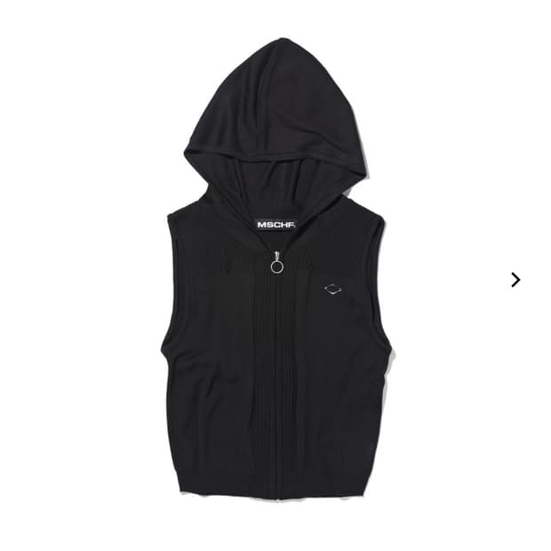미스치프 RHOMBUS HOODED KNIT VEST | 후루츠패밀리