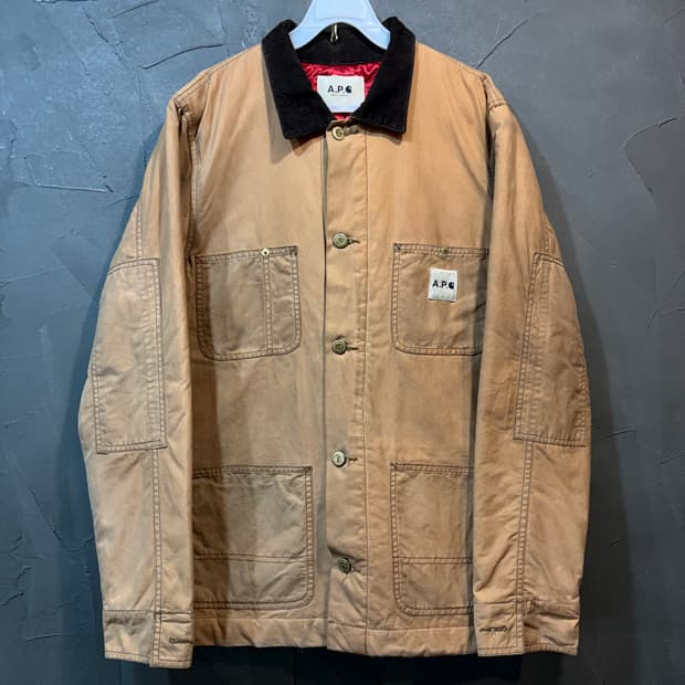 廃盤APC x Carhartt Detroit Leather Jacket A.P.C. × Carhartt A.P.C. x Carhartt Detroit Leather Jacket | Grailed
