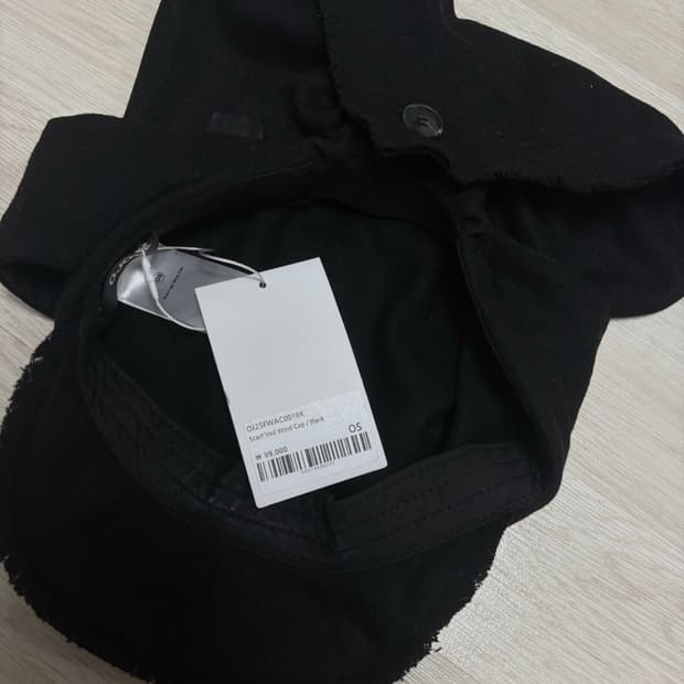 OJOS Scarf Veil Wool Cap / Black | 후루츠패밀리