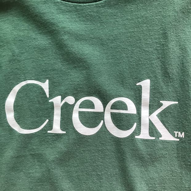 Creek Angler's Device Coflo Logo Tee L ① Creek Angler's Device Logo Tee - White – Outsiders Store UK