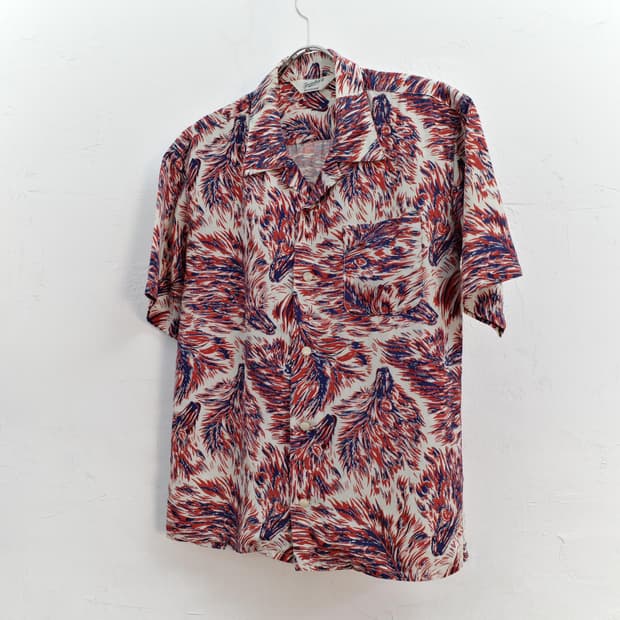 tenderloin wolf rayon shirt | 후루츠패밀리