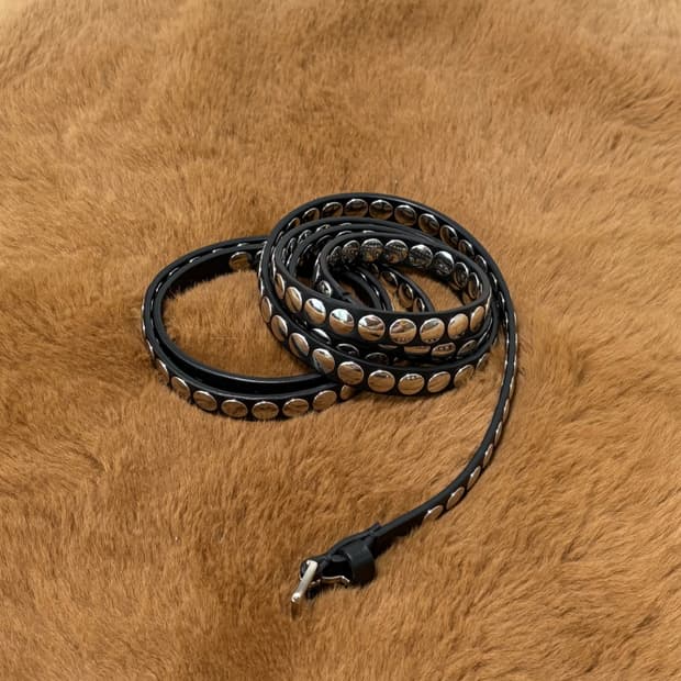 小物 stefan cooke studded leather belt black Stefan cooke Studded Belt 스테판 쿡 벨트 | 후루츠패밀리