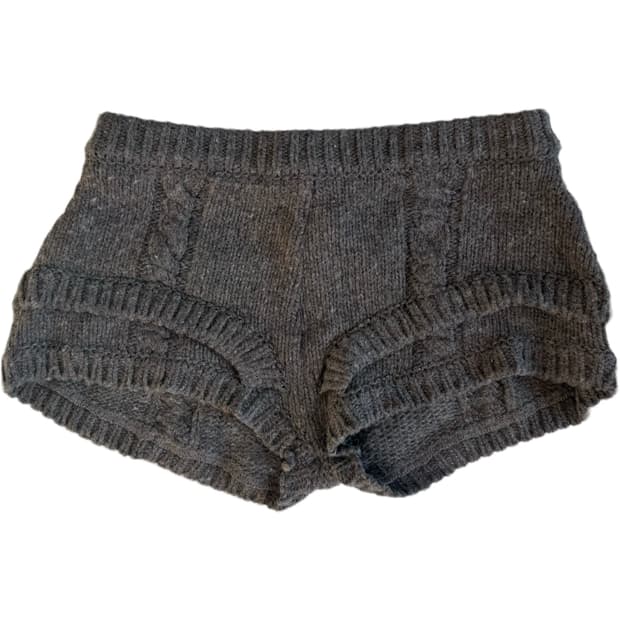 Ulika Sanctus Rope knit shorts (brown) | 후루츠패밀리