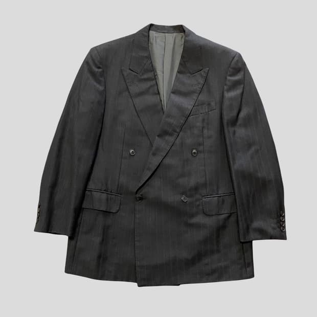 ジャケット・アウター stussy stitch stripe double blazer L Buy Stussy Stitch Stripe Double Breasted Blazer 'Black
