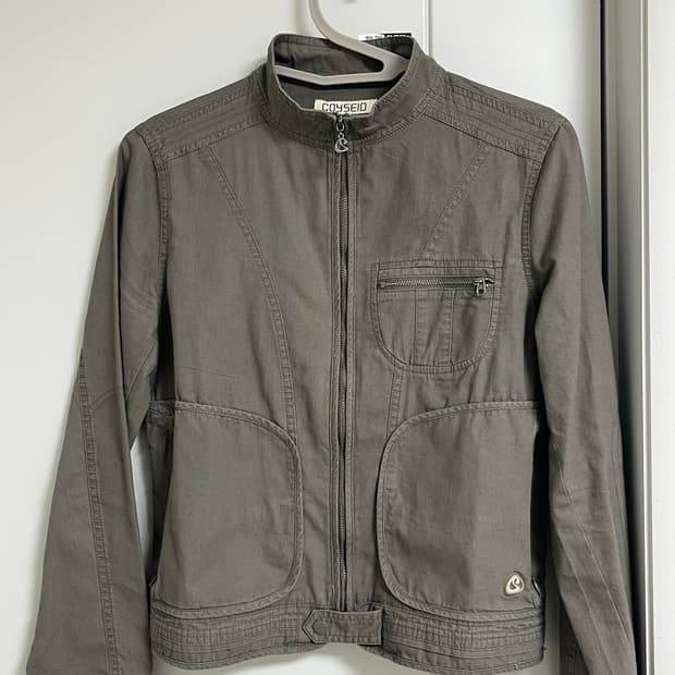 ジャケット・アウター Coyseio BINDING COTTON JACKET ASH BROWN ジャケット・アウター Coyseio BINDING COTTON JACKET ASH BROWN
