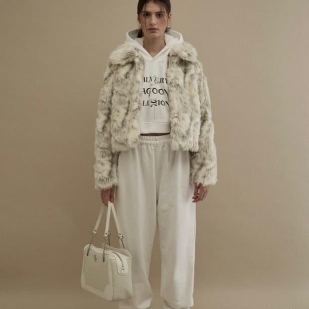 レディース threetimes Meringue fake fur coat
