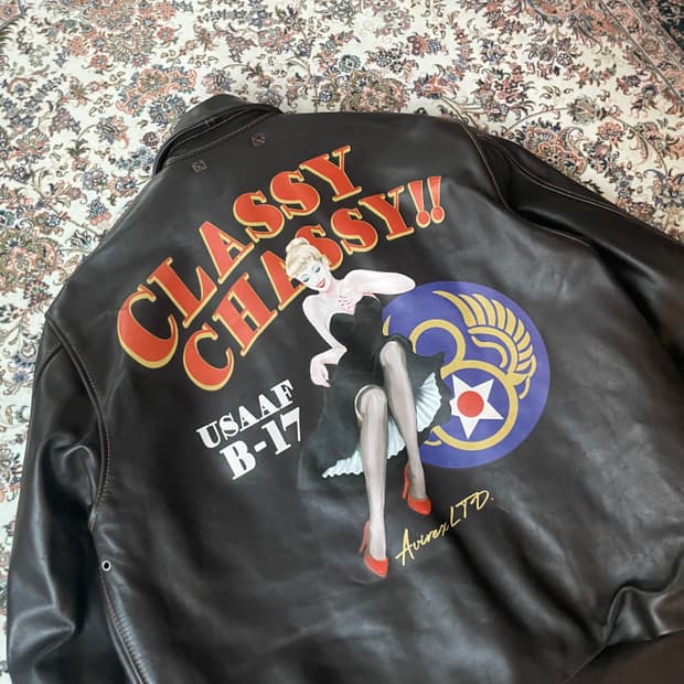 AVIREX A-2 pin up girl jacket | 후루츠패밀리