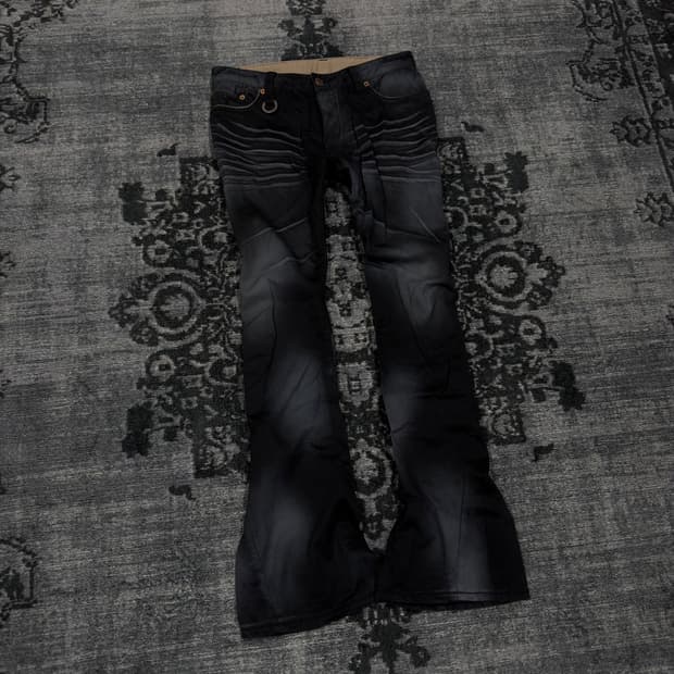 Johnny Wolf Whisker Wash Side Zip Skinny Jeans | 후루츠패밀리