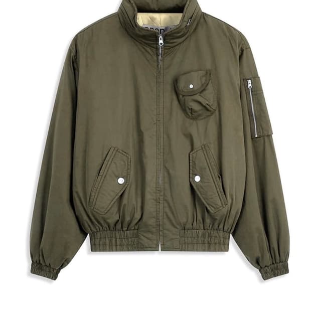 open yy faux fur zipper hood ma-1, black | 후루츠패밀리