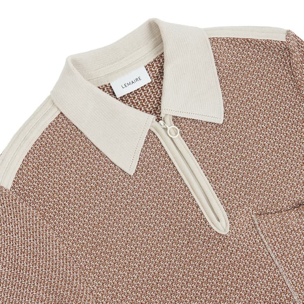 Lemaire - Jacquard Knitted Polo Shirt | 후루츠패밀리