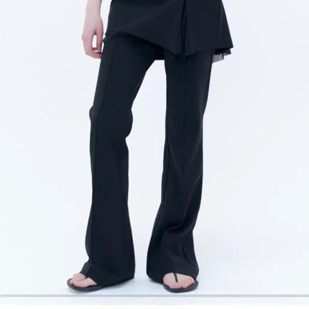 미세키서울 Pocket cargo bootscut pants BLACK | 후루츠패밀리