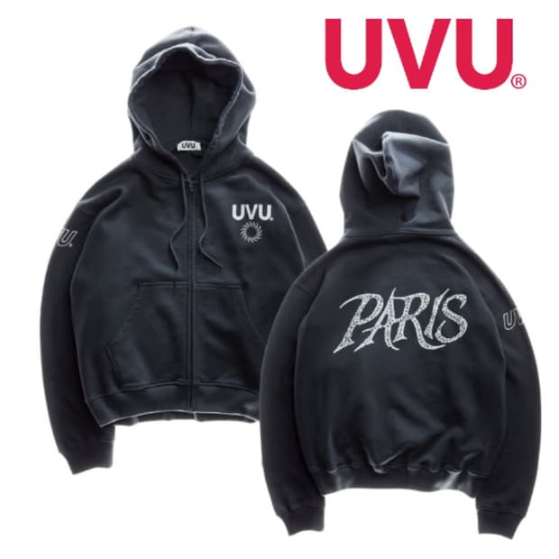 トップス uvu PARIS 25 ZIPPED HOODIE training club TRAINING ZIP-UP HOODIE (BLACK) – Training Club