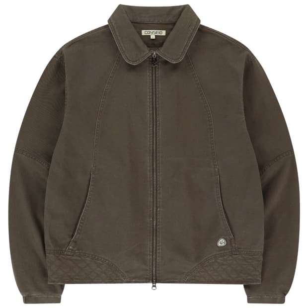 코이세이오 round collar stitch jacket 블루그레이 2 | 후루츠패밀리