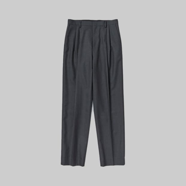 AURALEE 오라리 BLUEFACED WOOL WIDE SLACKS | 후루츠패밀리