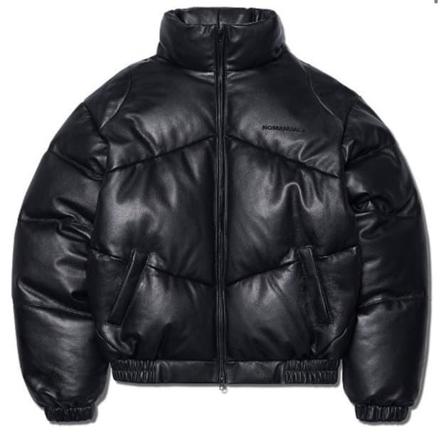 낫포너드 Panel Stud Puffer Jacket - Black | 후루츠패밀리
