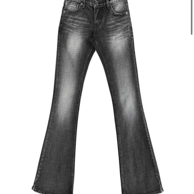 BOHEMSEO Boots Cut Denim Pants Gray | 후루츠패밀리