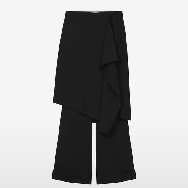 미세키 서울 Shirring ruffle midi skirt BLACK | 후루츠패밀리