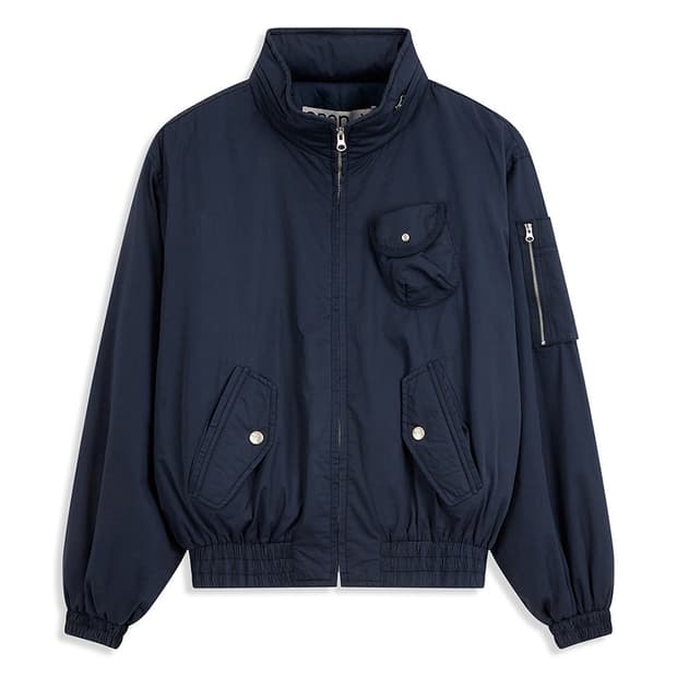 Open Yy Faux fur zipper hood ma1 (gray) | 후루츠패밀리