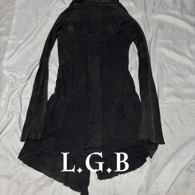L.G.B” 00's Archive Back Cross Cardigan | 후루츠패밀리
