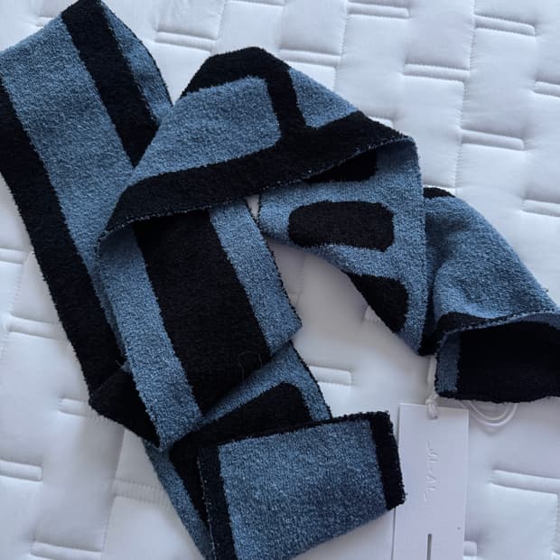 jlal eyre scarf blue | 후루츠패밀리